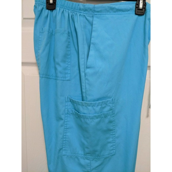 2 Scrubs Bottoms - Pants Medium Purple Turquoise - Picture 8 of 9